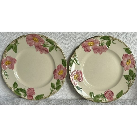 Vintage Franciscan T.V. Screen Dinnerware 2 Luncheon Plates c1961-1962 VGUC - Picture 6 of 12